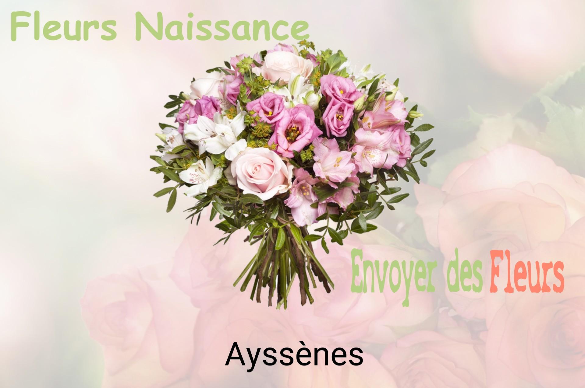 Bouquet de fleurs de naissance livré à Ayssènes